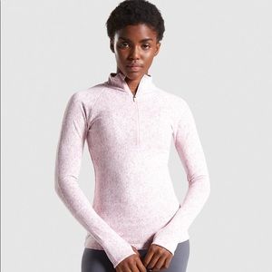 Gymshark Fleur 1/2 Zip Pullover - Dusky Pink